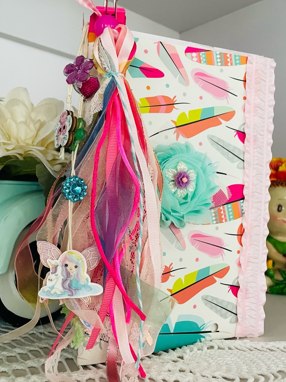 Handmade Journal with Ribbon Tassel